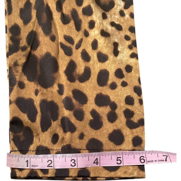 NWT Dolce & Gabbana AUTHENTIC Leopard Stretch Silk HR Skinny Pants Sz EU 40 US 2 - Picture 6 of 13